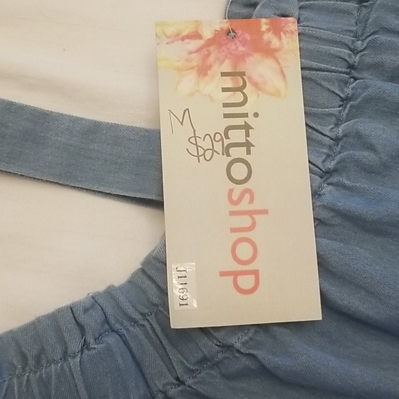 NWT Mittoshop chambray blouse size M - Picture 7 of 9